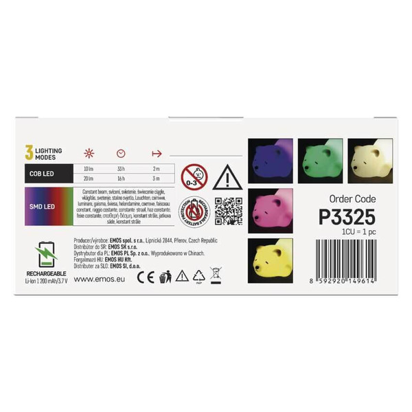 Emos LED Nachtlicht 20lm warmweiss Akku P3325
