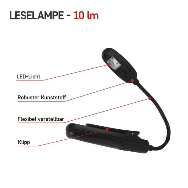 Emos LED Taschenlampe 10lm Schwarz P3400