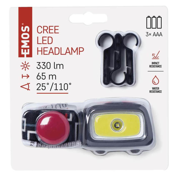 Emos LED Stirnlampe 330lm Grau P3531