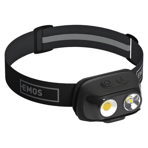 Emos LED Stirnlampe 500lm Akku Schwarz P3542