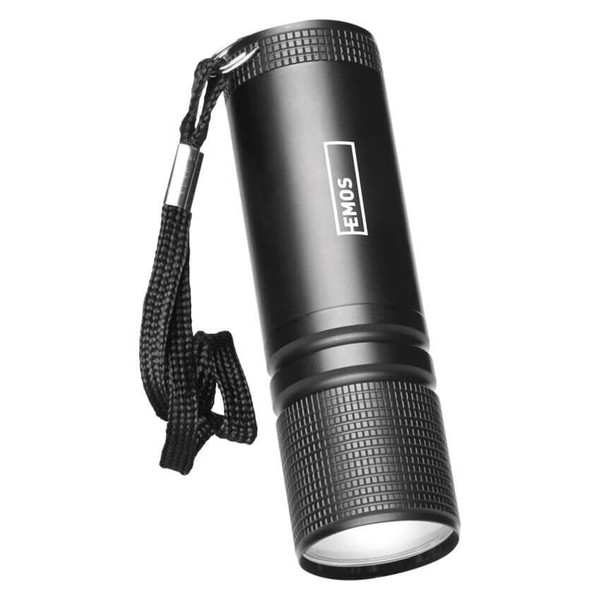 Emos LED Taschenlampe 100lm Schwarz Aluminium P3894