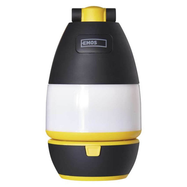 Emos LED Campinglaterne 215lm Schwarz-gelb P4008