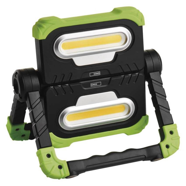 Emos LED Arbeitsleuchte 2000lm Akku Schwarz-grün 21x14cm P4536