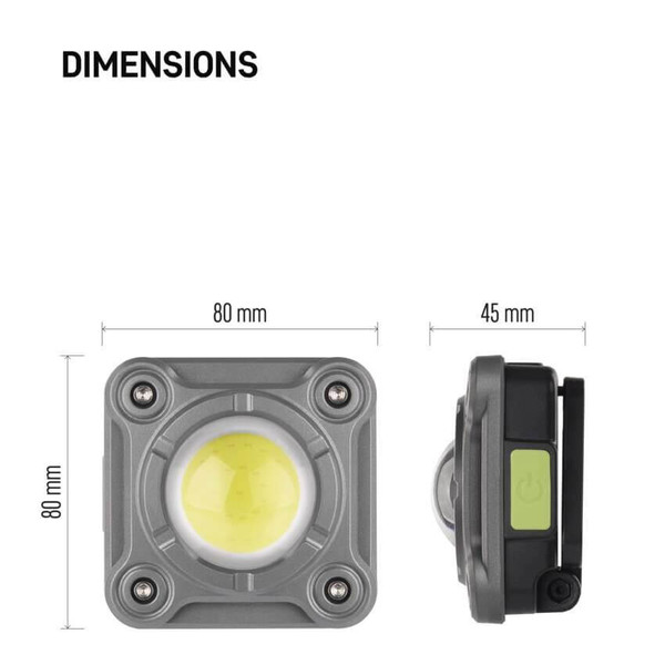 Emos LED Arbeitsleuchte 1200lm Akku Grau P4543