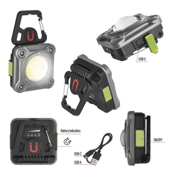 Emos LED Arbeitsleuchte 1200lm Akku Grau P4543