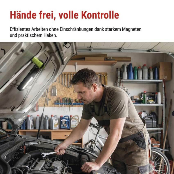 Emos LED Arbeitsleuchte 500lm Akku Grün-schwarz P4546