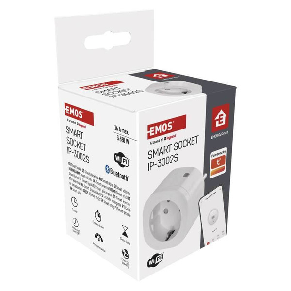 Emos GoSmart WLAN-Steckdose GoSmart WiFi IP-3002S 30 Programme P5531