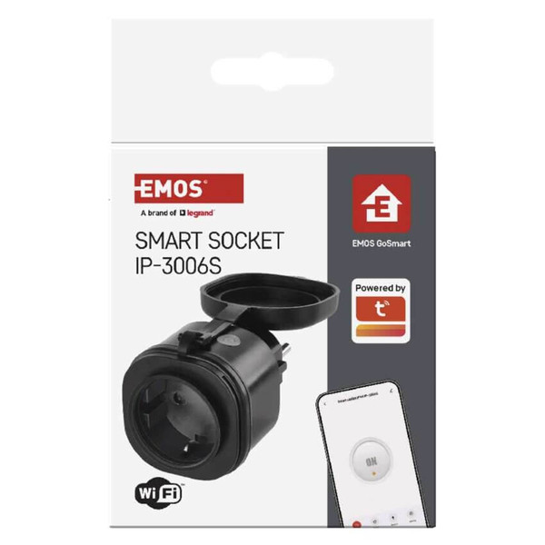 Emos GoSmart WLAN-Steckdose GoSmart WiFi IP44 IP-3006S P5532