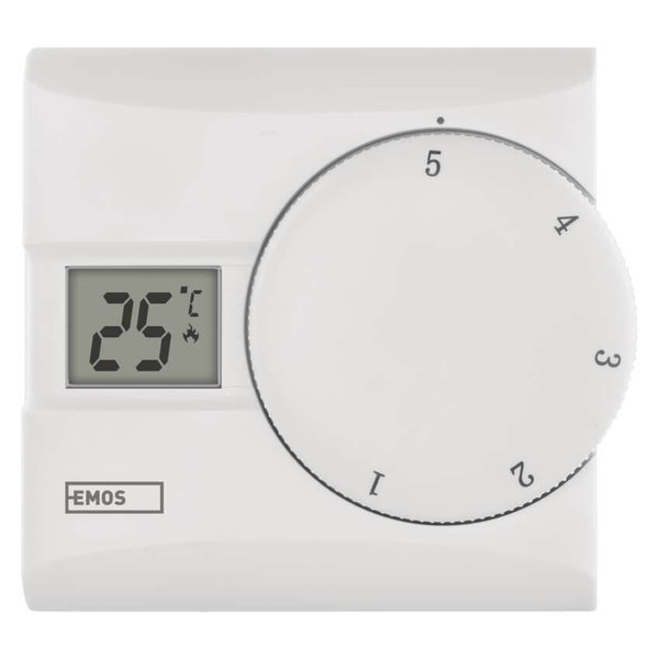 Emos Raumthermostat manuell verkabelt 5-30°C 0,4°C Hysterese P5603R