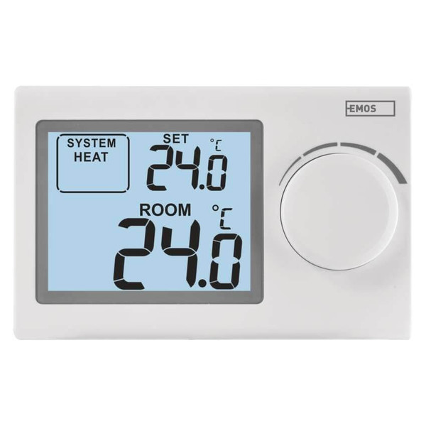Emos Raumthermostat manuell verkabelt 5-35°C feste Hysterese P5604