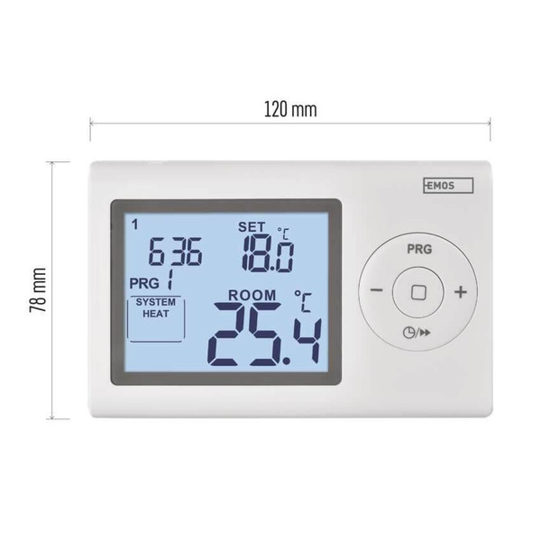 Emos Raumthermostat programmierbar verkabelt 5-35°C 6x täglich P5607