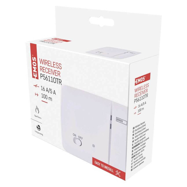 Emos Raumthermostat Empfänger für OpenTherm 100m Weiß P5611OTR