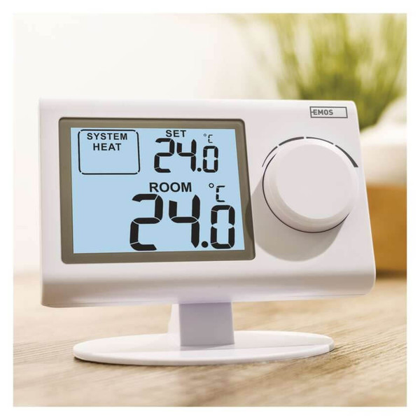 Emos Raumthermostat manuell kabellos 5-35°C feste Hysterese P5614