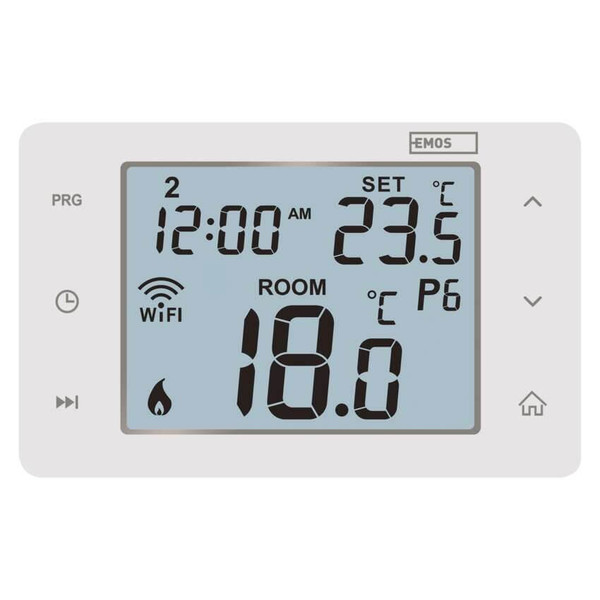 Emos Raumthermostat GoSmart WiFi programmierbar verkabelt 5-35°C P56201