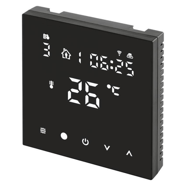 Emos Fußbodenheizungs-Thermostat GoSmart Fußbodenheizung Unterputz WiFi mit Batteriepufferung P56201BUF