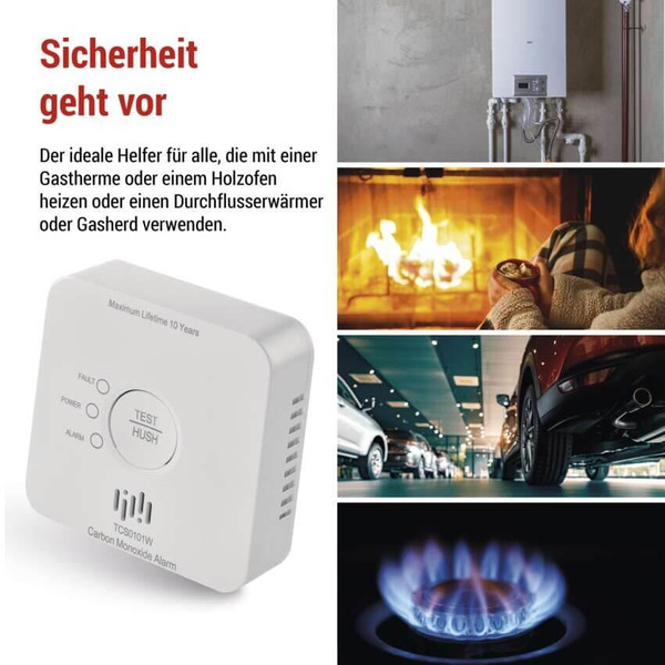 Emos CO-Melder GoSmart TCS0101W WiFi IP30 Alarmspeicher P56400S