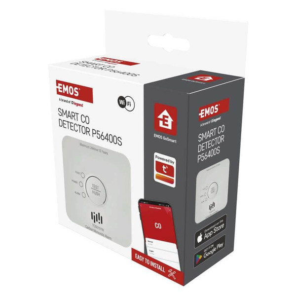 Emos CO-Melder GoSmart TCS0101W WiFi IP30 Alarmspeicher P56400S