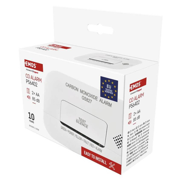Emos CO-Melder GS827 2x AA IP30 10 Jahre P56402