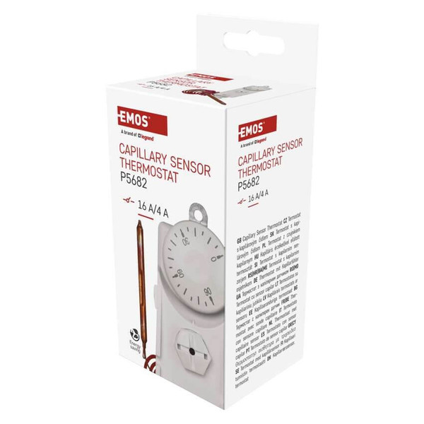 Emos Anlegethermostat Anlege-Thermostat mit Fernfühler 0-90°C P5682