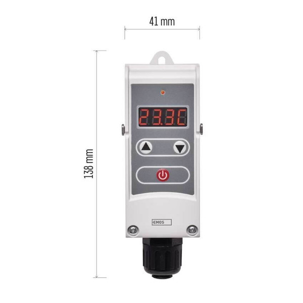 Emos Anlegethermostat Anlege-Thermostat manuell 5-80°C 0,1°C P5683