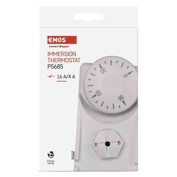 Emos Tauchthermostat mit Tauchhülse 0-90°C P5685