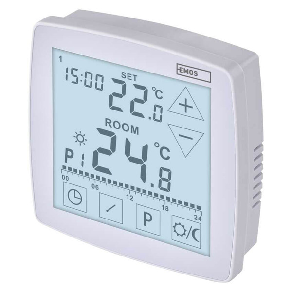 Emos Raumthermostat OpenTherm programmierbar verkabelt 7-30°C P56A02