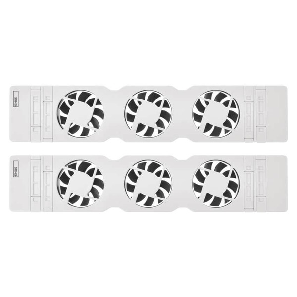 Emos Heizkörperventilator DUO 2 Lüfter 36m³/h Weiß P56PR2