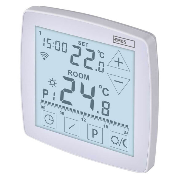 Emos Fußbodenheizungs-Thermostat GoSmart Fußbodenheizung WiFi programmierbar verkabelt P56S01F