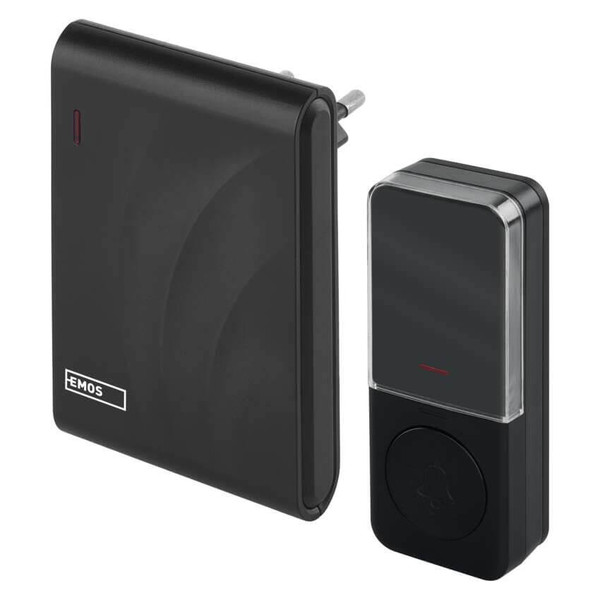 Emos Funkklingel netzbetrieben 150m 5 Stufen 100dB P5727N