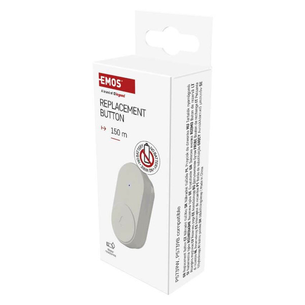 Emos Klingeltaster batterielos kompatibel mit P5739 IP44 150m P5739T