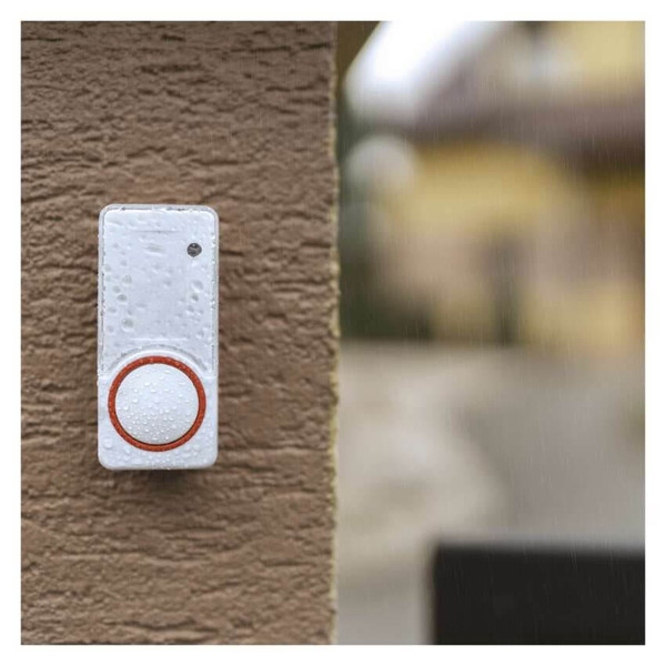 Emos Funkklingel batterielose Taste 150m 2 Empfänger P5750.2R