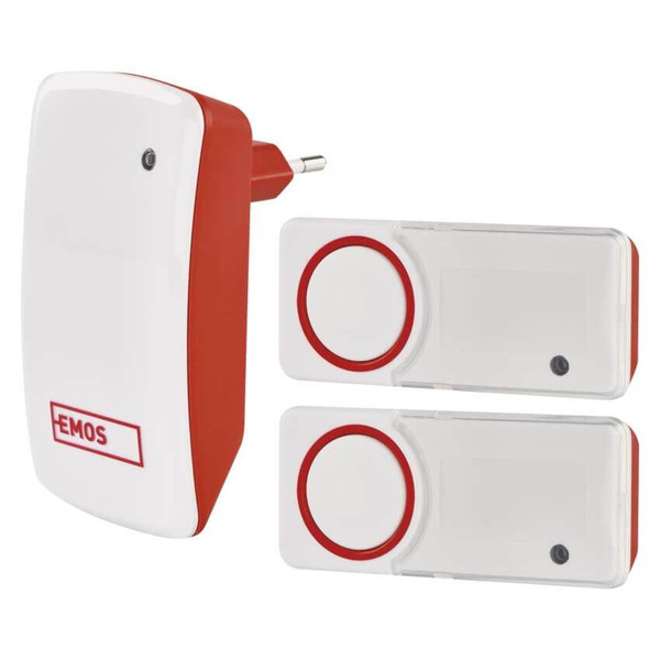 Emos Funkklingel batterielose Taste 150m 2 Tasten P5750.2T