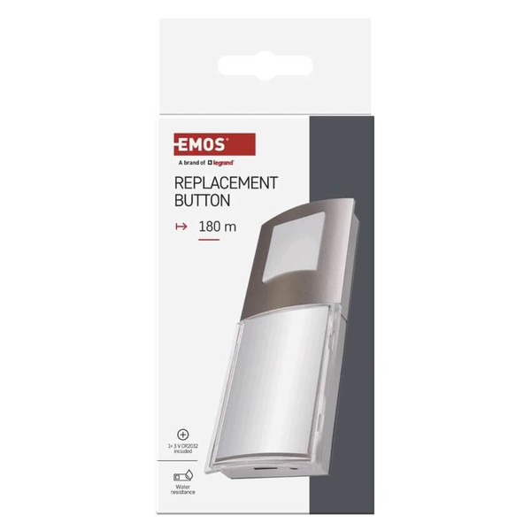 Emos Klingeltaster kompatibel mit P5760 P5763 IP44 120m P5760T