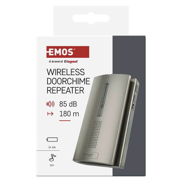 Emos Funkklingel Zusatzklingel für P5760N P5763N 3x AA P5763RN