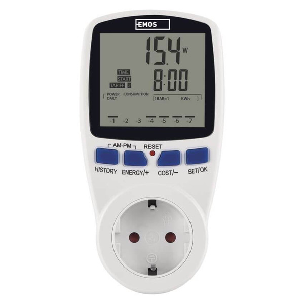 Emos Energiekostenmessgerät bis 3680W LED-Anzeige P5822