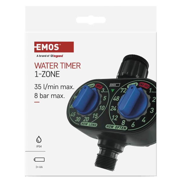 Emos Bewässerungscomputer mechanisch 1 Weg IP54 PW56001