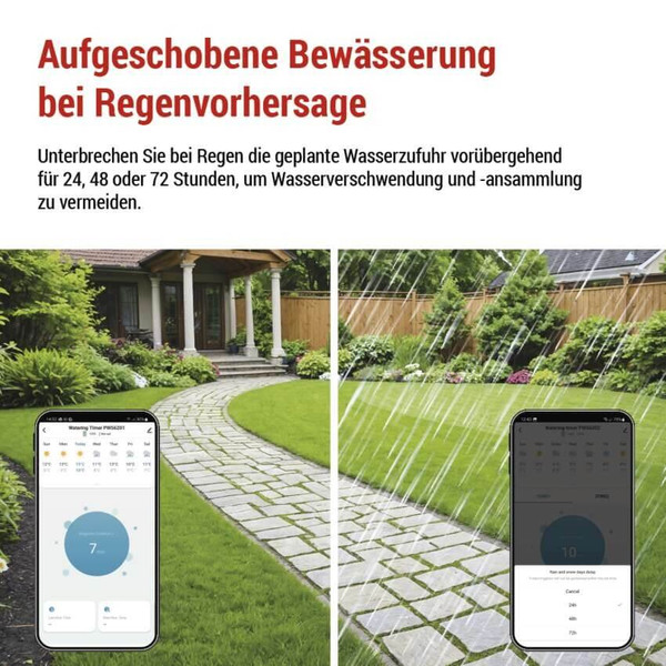 Emos Bewässerungscomputer GoSmart Bluetooth 5.0 1 Weg IP54 PW56201