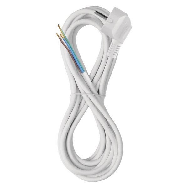 Emos Anschlussleitung PVC 3x1,0mm² 5m Weiß S14315