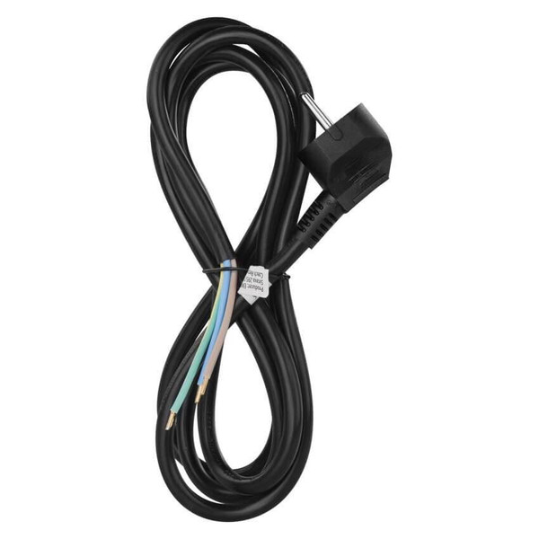 Emos Anschlussleitung PVC 3x1,5mm² 2m Schwarz S18322