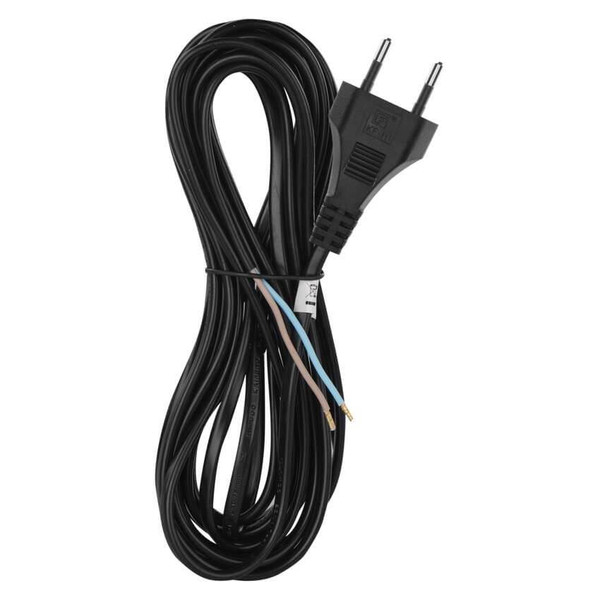 Emos Anschlussleitung PVC 2x0,75mm² 5m Schwarz S19275