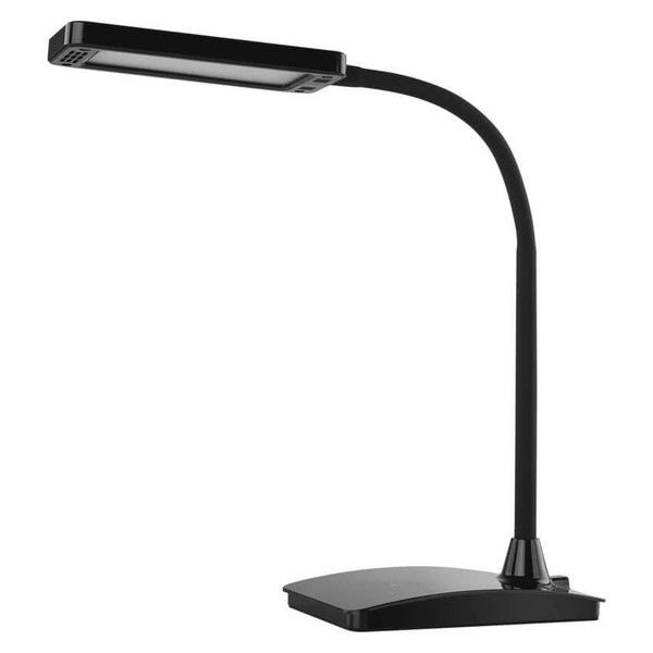 Emos LED Schreibtischleuchte 6W CCT warm-/neutral-/tageslichtweiss 3000K/4500K/6800K Schwarz 17x10,5cm Z7599B
