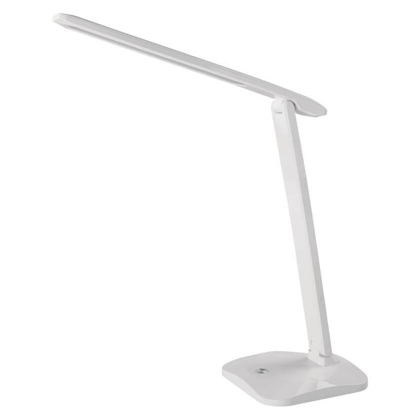 Emos LED Schreibtischleuchte 7,2W CCT warm-/neutral-/tageslichtweiss 2700K/4000K/6500K Weiß 37x34cm Z7619W