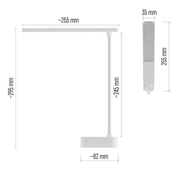 Emos LED Schreibtischleuchte 2W neutralweiss 5000K Akku Weiß Z7626