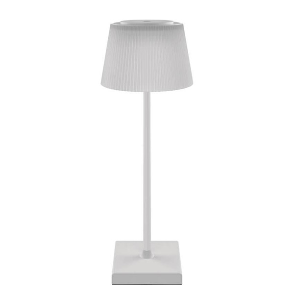 Emos LED Schreibtischleuchte 4W CCT warm-/neutralweiss 3000K/4000K/5000K Akku IP44 Weiß 33x13cm Z7630W