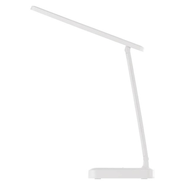 Emos LED Schreibtischleuchte 6W CCT warm-/tageslichtweiss 3000K/6500K Akku Weiß 25x24cm Z7631