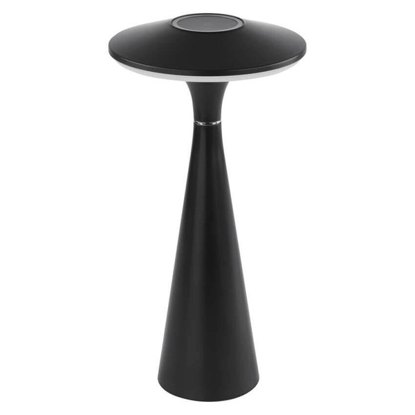 Emos LED Schreibtischleuchte 2,2W CCT warm-/neutralweiss 3000K/4000K/5000K Akku IP44 Schwarz 27x13cm Z7633