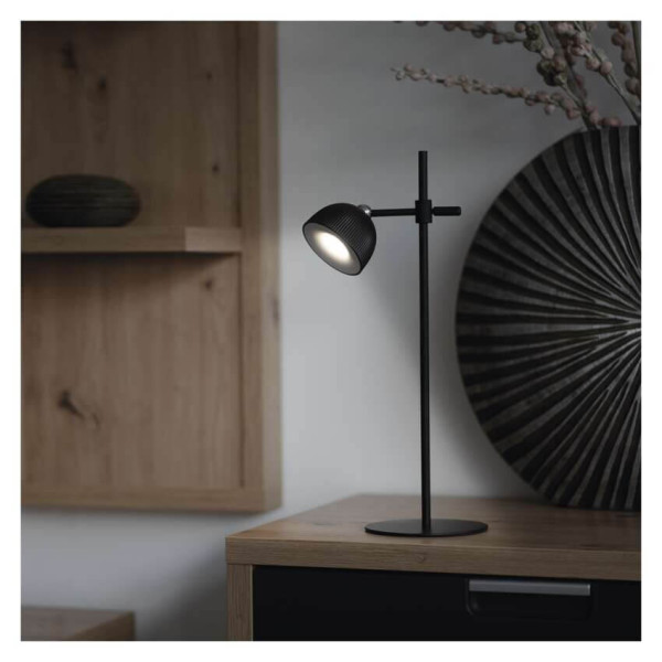 Emos LED Schreibtischleuchte 4,2W neutralweiss 4000K Akku Schwarz 40x11cm Z7635B