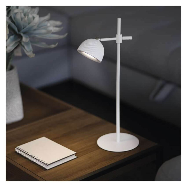 Emos LED Schreibtischleuchte 4,2W neutralweiss 4000K Akku Weiß 40x11cm Z7635W