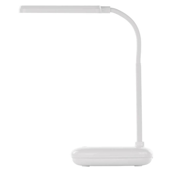 Emos LED Schreibtischleuchte 12W CCT warm-/neutral-/tageslichtweiss 3000K/4000K/6500K Weiß 30cm Z7638W