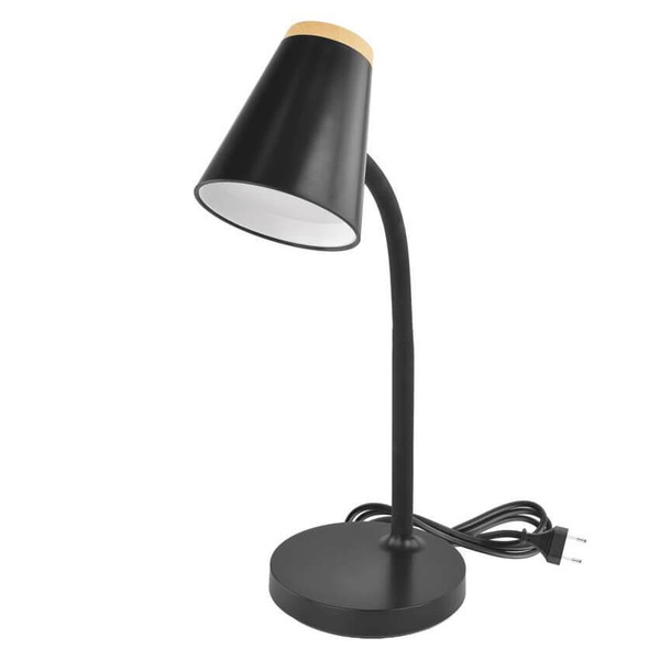 Emos LED Schreibtischleuchte 4,5W neutralweiss 4000K Schwarz 13x13cm Z7641B